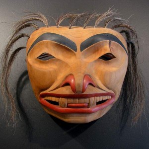 Native American cougar shamanic mask (Pacific Northwest)