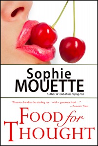Food for Thought Cover: woman eating a cherry suggestively