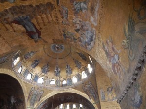 Elaborate gilded mosaic, San Marco, Venice